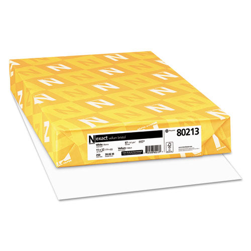 Exact Vellum Bristol Medium Heavyweight Paper, 67 Lb, 11 X 17, White, 250-pack