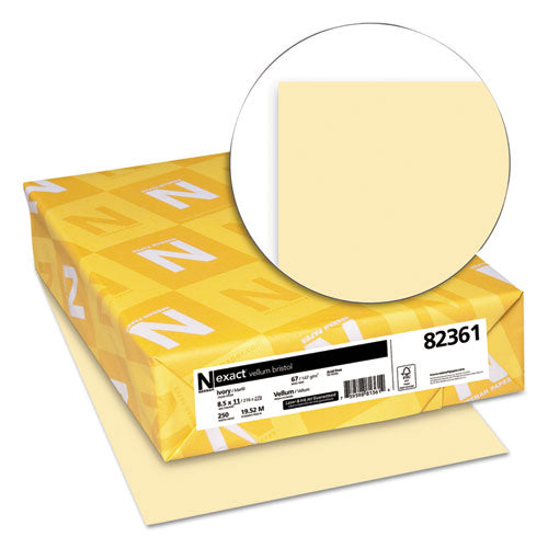 Exact Vellum Bristol Cover Stock, 67lb, 8.5 X 11, 250-pack