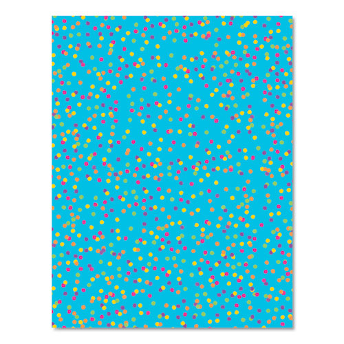 Pre-printed Paper, 28 Lb, 8.5 X 11, Watercolor Dots, 100-pack