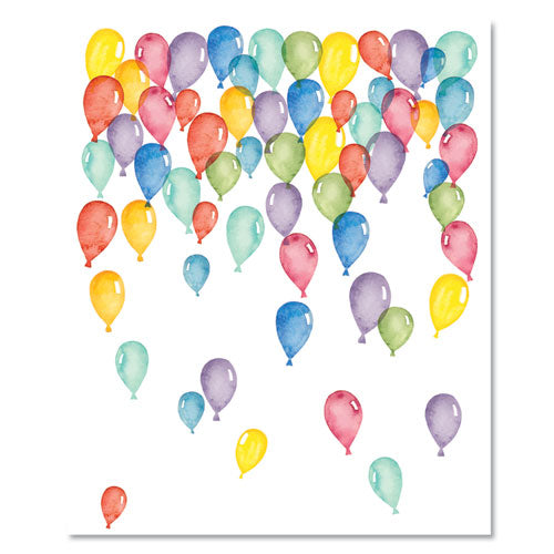 Pre-printed Paper, 28 Lb, 8.5 X 11, Balloons, 100-pack