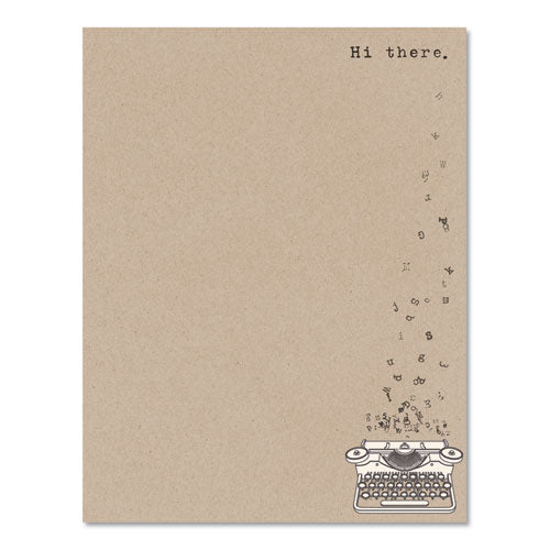 Pre-printed Paper, 24 Lb, 8.5 X 11, Hi There, 75-pack