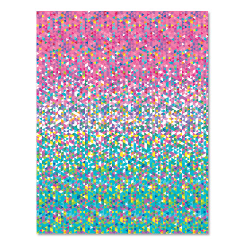 Pre-printed Paper, 28 Lb, 8.5 X 11, Confetti, 100-pack