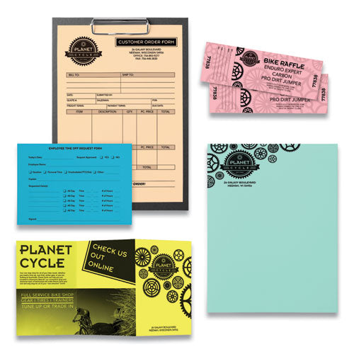 Color Paper, 24 Lb, 8.5 X 11, Cosmic Orange, 500-ream