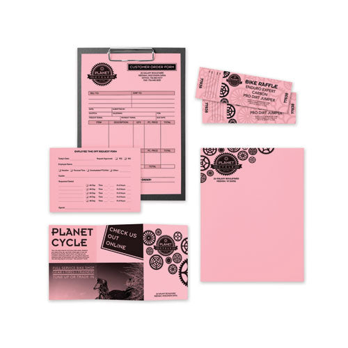 Color Paper, 24 Lb, 8.5 X 11, Bubble Gum, 500-ream