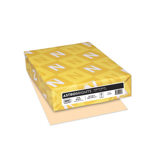 Color Paper, 24 Lb, 8.5 X 11, Punchy Peach, 500-ream