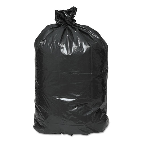 Linear Low Density Recycled Can Liners, 33 Gal, 1.25 Mil, 33" X 39", Black, 100-carton