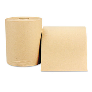 Hardwound Roll, Towels, 8 X 600 Ft, Natural, 12 Rolls-carton