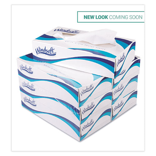 Facial Tissue, 2 Ply, White, Pop-up Box, 100 Sheets-box, 6 Boxes-pack