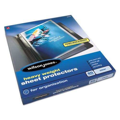 Heavyweight Top-loading Sheet Protectors, Letter, 50-box