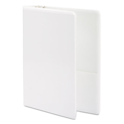 362 Basic Round Ring View Binder, 3 Rings, 1" Capacity, 8.5 X 5.5, White