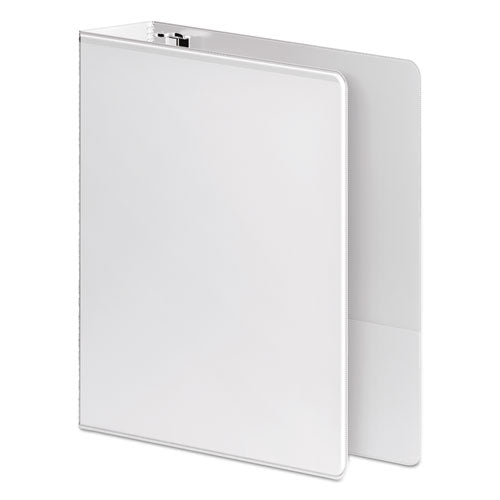 Heavy-duty Round Ring View Binder With Extra-durable Hinge, 3 Rings, 2" Capacity, 11 X 8.5, White