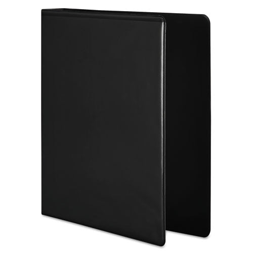 Heavy-duty Round Ring View Binder With Extra-durable Hinge, 3 Rings, 3" Capacity, 11 X 8.5, Black