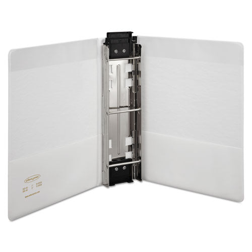 Hanging Straight Post View Binder, 3 Posts, 2" Capacity, 11 X 8.5, White