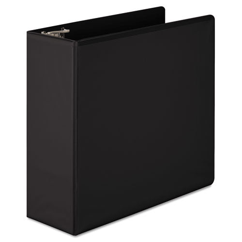 Heavy-duty D-ring View Binder With Extra-durable Hinge, 3 Rings, 4" Capacity, 11 X 8.5, Black