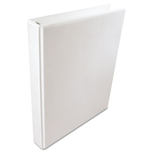 A4 International Round Ring View Binder, 4 Rings, 1" Capacity, 11.63 X 8.13, White