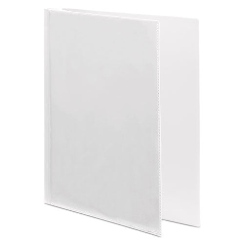 Flexible Poly Round Ring View Binder, 3 Rings, 0.63" Capacity, 11 X 8.5, White
