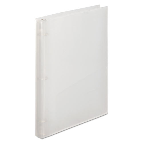 Flexible Poly Round Ring View Binder, 3 Rings, 0.63" Capacity, 11 X 8.5, Clear
