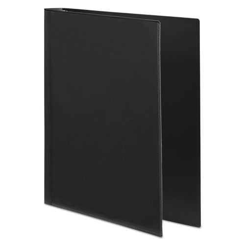 Flexible Poly Round Ring View Binder, 3 Rings, 1" Capacity, 11 X 8.5, Black