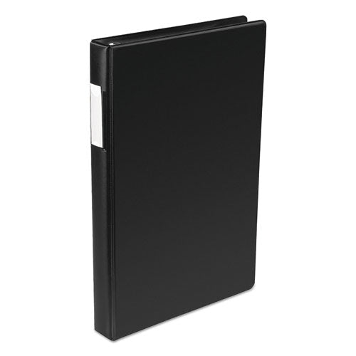 Legal Size Vinyl Round Ring Binder, 4 Rings, 1" Capacity, 14 X 8.5, Black
