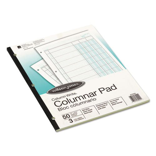 Accounting Pad, Three Eight-unit Columns, 8-1-2 X 11, 50-sheet Pad