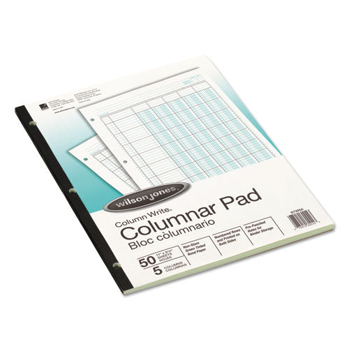 Accounting Pad, Five Eight-unit Columns, 8-1-2 X 11, 50-sheet Pad