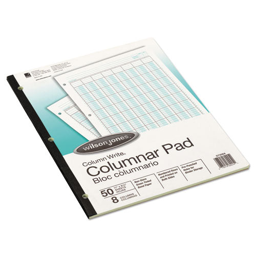 Accounting Pad, Eight Six-unit Columns, 8-1-2 X 11, 50-sheet Pad