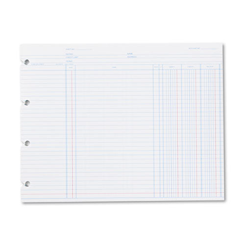 Accounting, 9-1-4 X 11-7-8, 100 Loose Sheets-pack