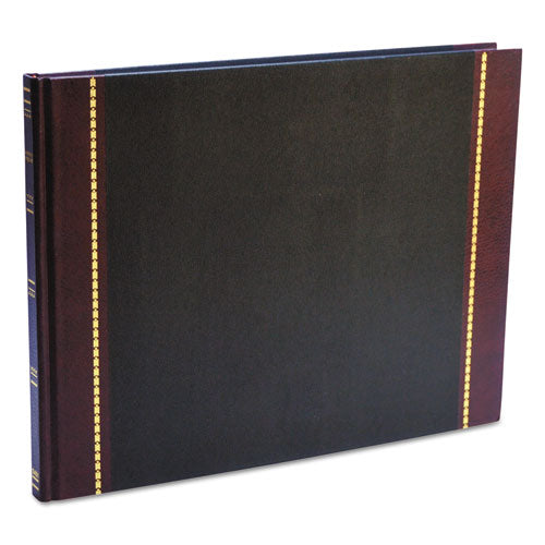 Detailed Visitor Register Book, Black Cover, 208 Ruled Pages, 9.5 X 12.25
