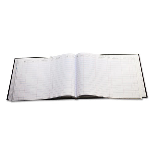 Detailed Visitor Register Book, Black Cover, 208 Ruled Pages, 9.5 X 12.25