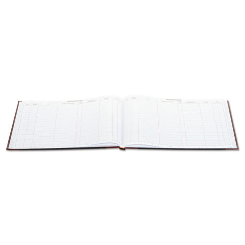 Detailed Visitor Register Book, Black Cover, 208 Ruled Pages, 9.5 X 12.25