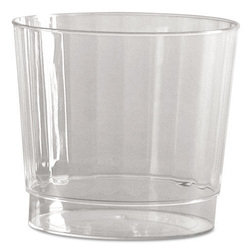 Classic Crystal Plastic Tumblers, 12 Oz, Clear, Fluted, Tall