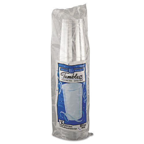 Comet Plastic Tumblers, Cold Drink, Clear, 10oz, 500-carton