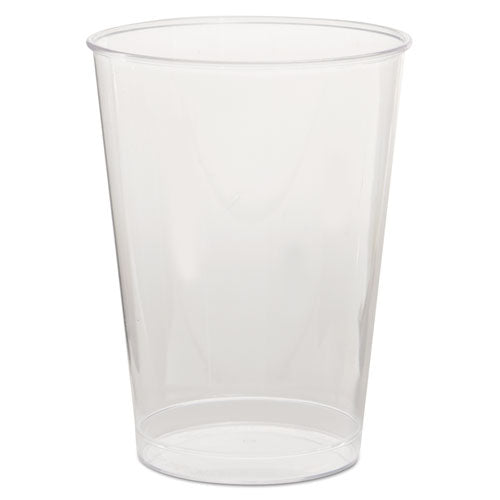 Comet Plastic Tumbler, 7 Oz., Clear, Tall, 25-pack