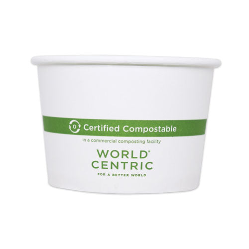 Paper Bowls, 4.4" Dia X 3", 16 Oz, White, 500-carton