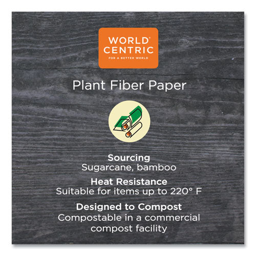 No Tree Paper Bowls, 4.4" Dia X 2.5", 12 Oz, Natural, 500-carton