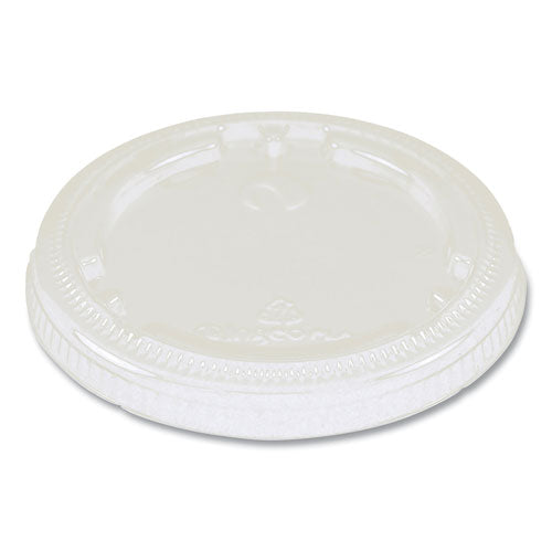 Fiber Cup Lids, 3.1" Diameter X 0.4, Clear, 1,000-carton