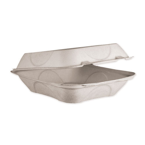 Fiber Hinged Pizza-flatbread Containers, 6.6 X 13.7 X 1.3, Natural, 200-carton
