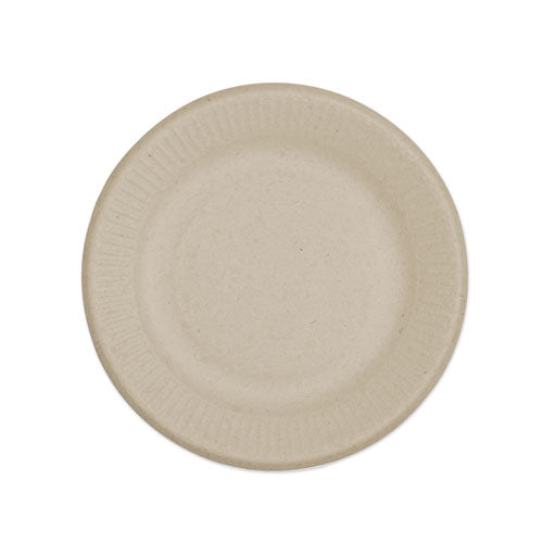 Fiber Plates, Ripple Edge, 6", Natural, 1,000-carton