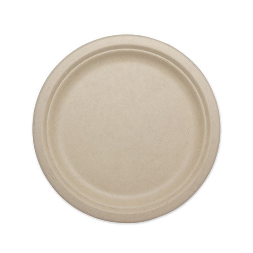Fiber Plates, 9", Natural, 1,000-carton