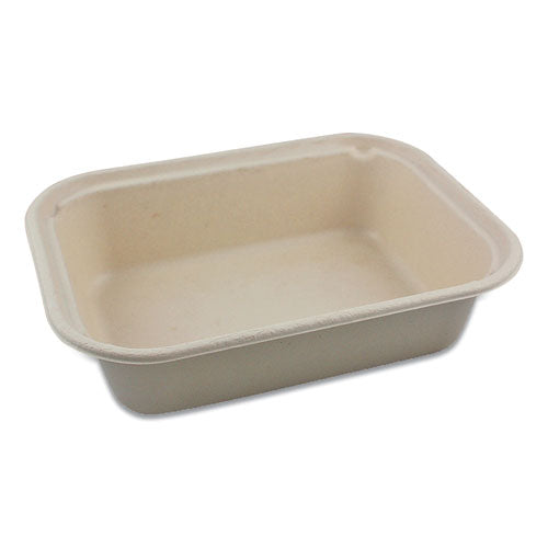 Fiber Containers, 7.5 X 9.8 X 2.7, 60 Oz, Natural, 400-carton