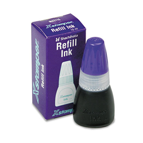 Refill Ink For Xstamper Stamps, 10ml-bottle, Purple