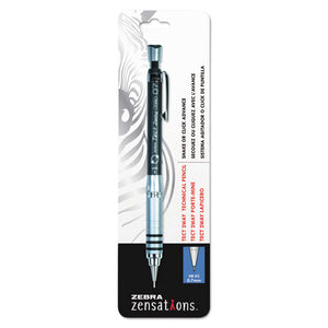 Zensations Tect 2way 1000 Technical Pencil, 0.7 Mm, Hb (#2), Black Lead, Black Barrel