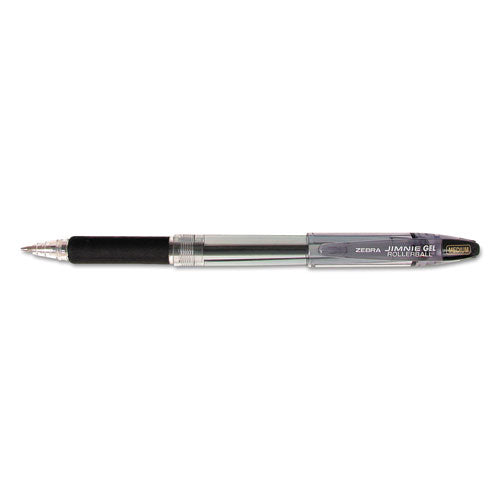 Jimnie Stick Gel Pen, Medium 0.7mm, Blue Ink, Smoke Barrel, Dozen