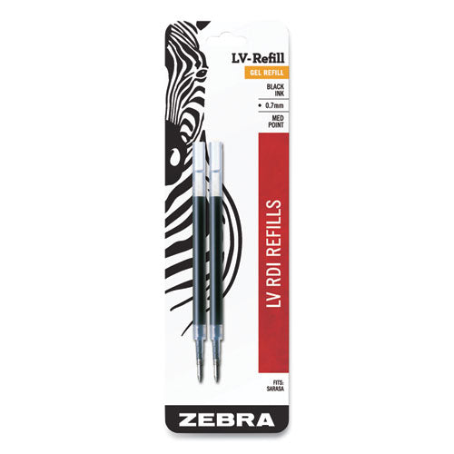 Jf Refill For Jimnie, Sarasa, Sarasa, Ecosarasa, Orbitz, Z-grip, Z-grip And Gr8 Gel Roller Ball Pens, Medium, Black, 2-pack
