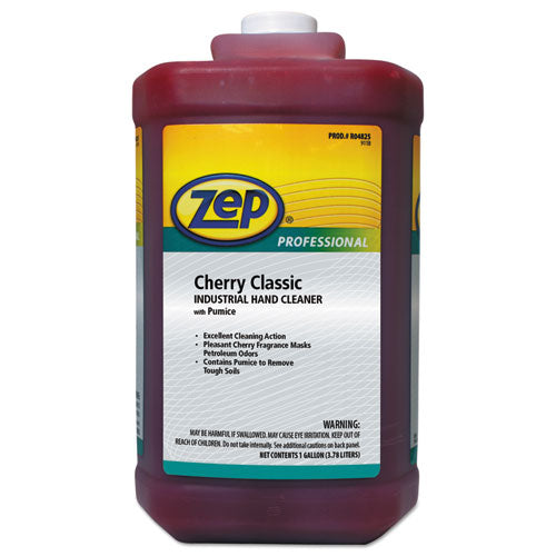 Cherry Industrial Hand Cleaner With Abrasive, Cherry, 1 Gal Bottle, 4-carton