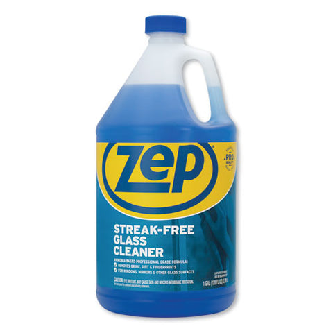 Streak-free Glass Cleaner, Pleasant Scent, 1 Gal Bottle, 4-carton