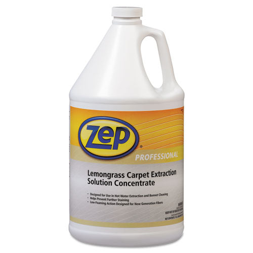 Carpet Extraction Cleaner, Lemongrass, 1 Gal Bottle, 4-carton