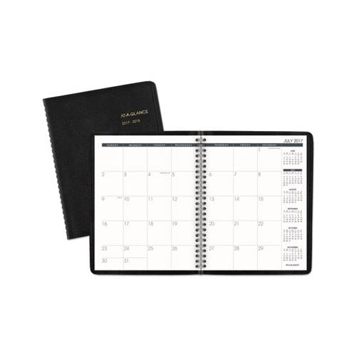 Monthly Planner,8.75 X 7, Black, 2020-2021