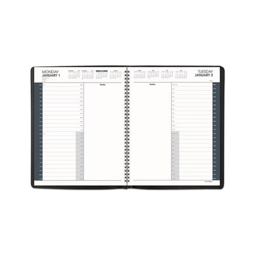 24-hour Daily Appointment Book, 11 X 8.5, White, 2021