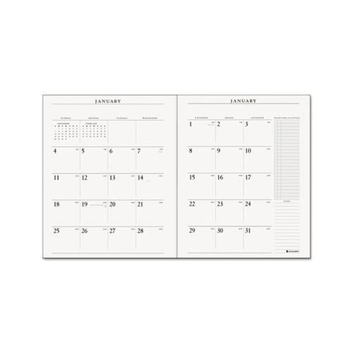 Executive Monthly Padfolio Refill, 11 X 9, White, 2021